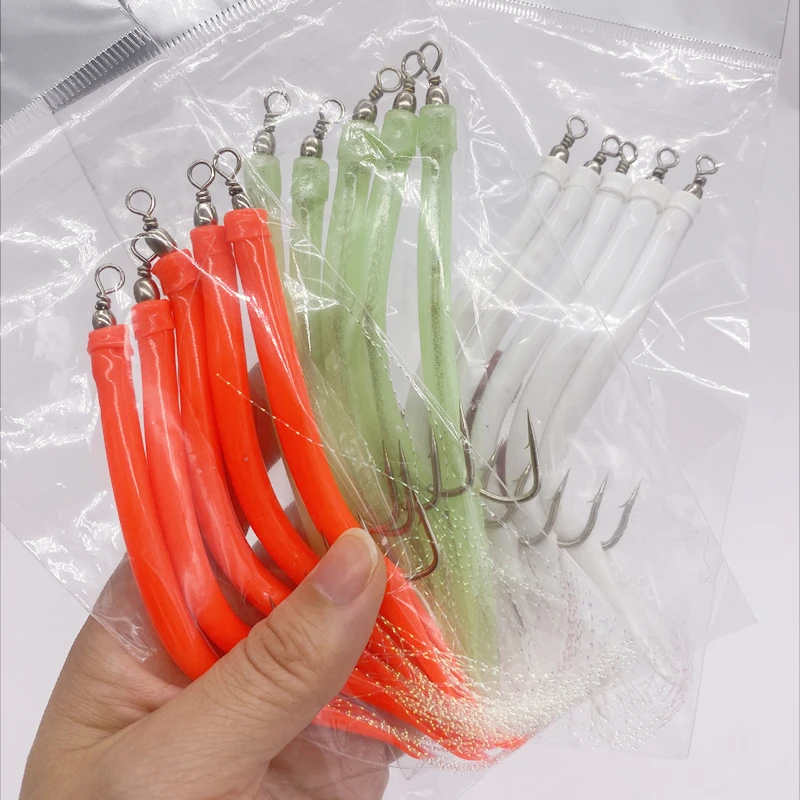 Fishing Hook Offset - 1/5 Stuks CodfishFishing Paling Buis Jig