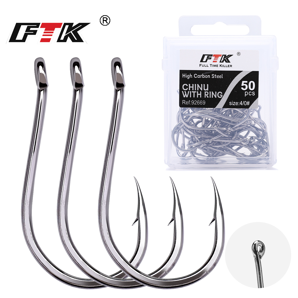 Fishing Hook Circle - FTK CHINU Vishaak met ring en