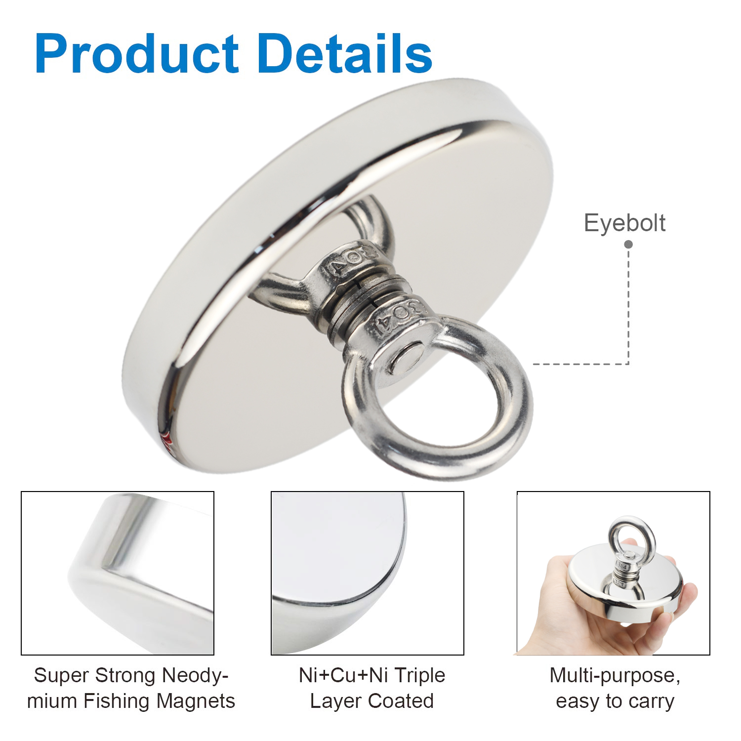 D90 Pull Max 350kg Super Sterk - Fishing Hook Stainless Steel recensie en prijs