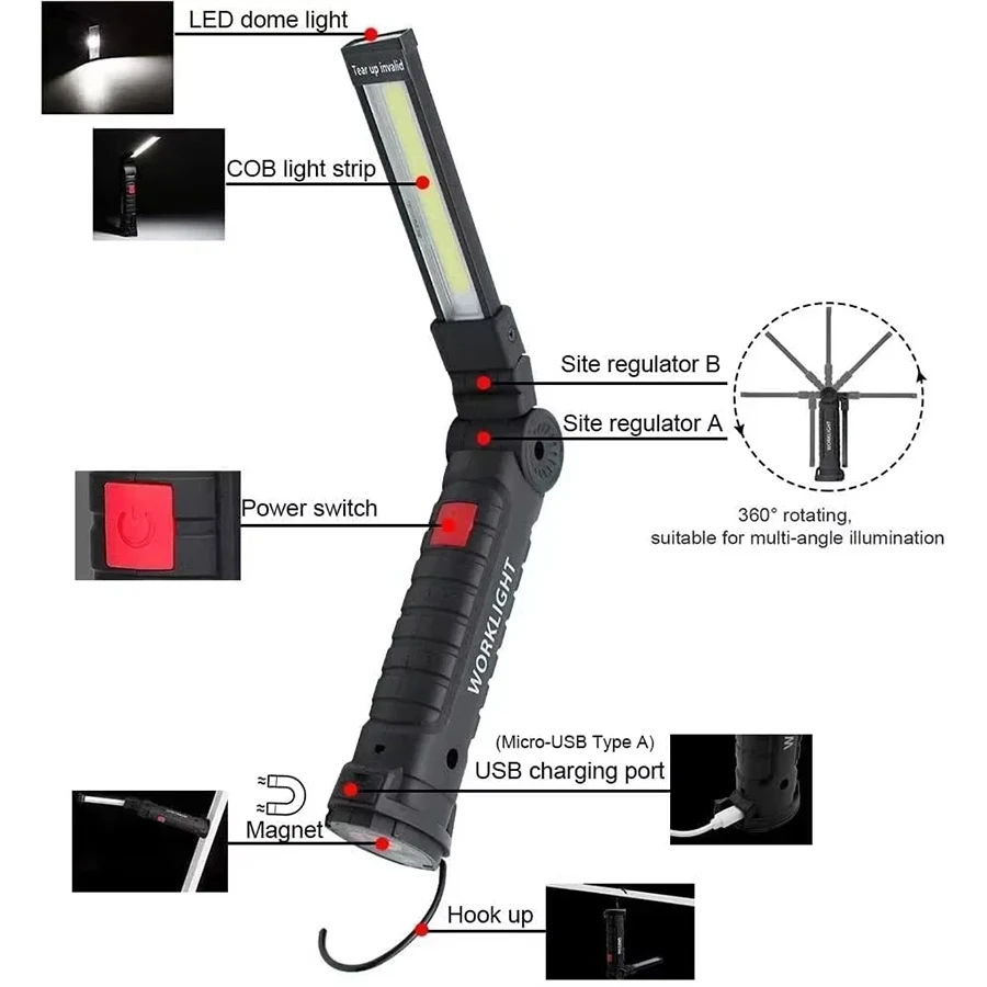 Oplaadbare magnetische werklam - Fishing Hook recensie en prijs