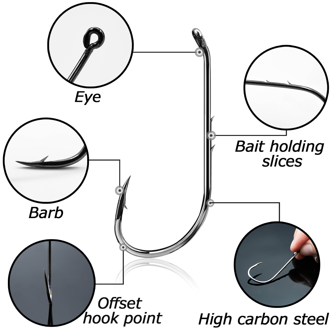 9KM Baitholder Vishaken 50 ~ 2 - Fishing Hook Circle recensie en prijs