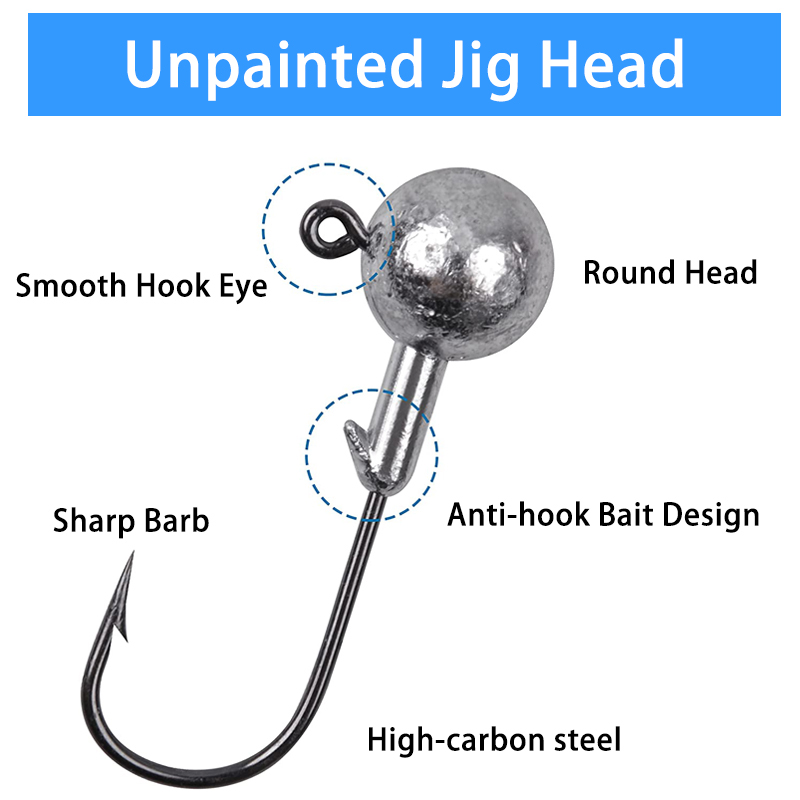 100PCS Vishaken Lood Jig Heads - Fishing Hook Offset recensie en prijs