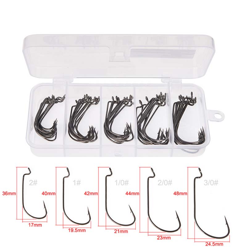 50 stuks/doos Hoogwaardig kool - Fishing Hook Offset recensie en prijs