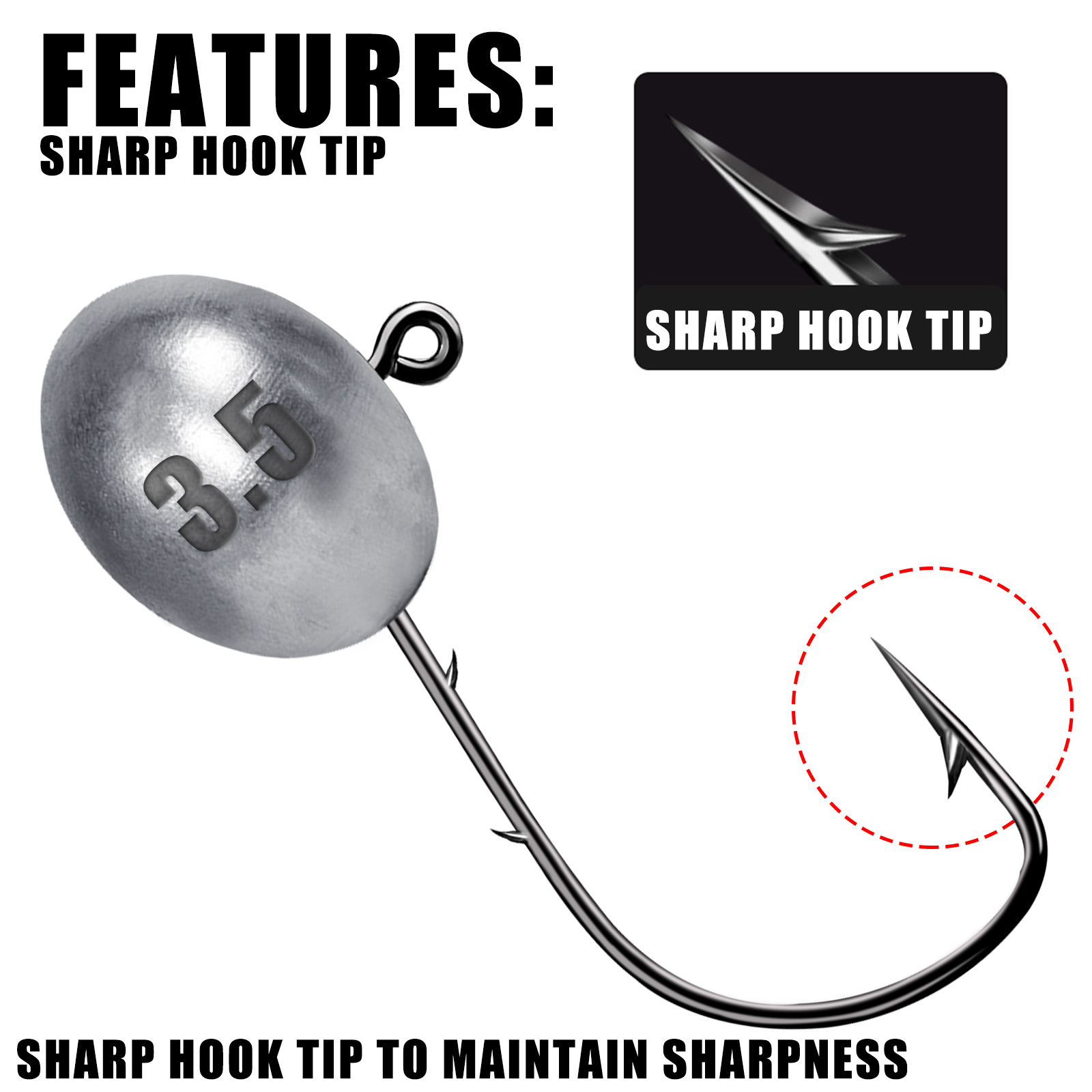 Jig Head Haak 1x Rockfish Ajin - Fishing Hook Offset recensie en prijs